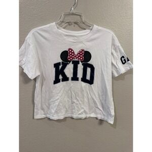 Gap Kids Disney Minnie Mouse Bow Graphic T-Shirt White Top XXL 14 16‎